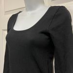 Bozzolo Black Ribbed Body Con Dress Photo 3