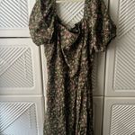 Francesca's Francesca’s Floral Green Dress Photo 4