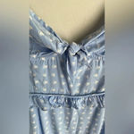 For Love & Lemons Periwinkle Sweetheart Heart Print Mini Dress Size L Large Photo 8