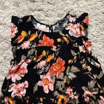 American Eagle  Outfitters Black Floral Ruffled Blouse Size M Photo 13