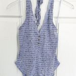 Anthropologie Pilco  Ribbed Henley Halter Top Photo 2