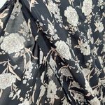 Zara Woman Floral Maxi Dress Premium Collection Pockets Button Front XS‎ Boho Black Photo 8