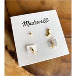 Madewell NWT  Zigzag Earring Set Photo 5