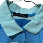 Dianna Blue Striped collared Sleeveless Golf Polo Tank Shirt Women’s Size Medium Photo 1