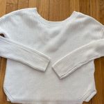 Garage  Size XS/TP White Crop Knit Sweater Photo 3