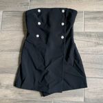 Dynamite  tube romper with jewel buttons in jet black Photo 0