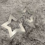Francesca's Collections Silver Star Earrings Photo 1