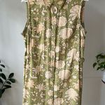 White Stag  Olive and Cream Floral Dress Photo 0