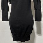 Area Stars New Puff Sleeve Mock Neck Mini Sweater Dress Black Size XS Photo 10