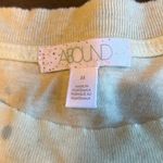 Abound  Women's Yellow Blue Splatter Pocket Crop T-Shirt Medium‎ Top Photo 1