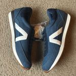 Loft Blue and White Denim Chambray Sneakers Photo 3