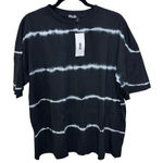 ASOS Design Oversized T-Shirt in Black Tie Dye Stripe - 8 Photo 0