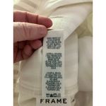 Frame Women’s Tan+White Striped Le Bardot Crop Flare Raw Edge Denim Pant-size 33 Photo 12