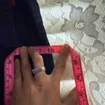 XOXO Navy Denim Skirt with Red Accents 5/6 small like new Photo 12