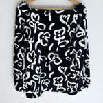 J.Crew  Square-neck long-sleeve top in brushstroke floral 365 crepe Sz 10 Navy Photo 3