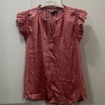 Current Air  Pink Ruffled Collar Blouse Size Small Photo 1