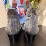 Ara Gray/Blue Metallic Snake Print Ankle Boots Gray Size undefined Photo 3