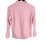 1. State 1.‎ State Cable Knit Baby Pink Slim Turtleneck Sweater Size XXS Photo 1