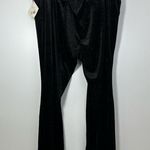 Ava & Viv  Women's Black Velvet Metallic Pinstripe Pull On Pants Size 2X NEW Photo 2