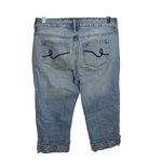 Apt. 9   Light Wash Embellished Capri Jean Pants Women's Size 4Petite Photo 5
