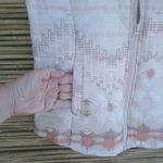 Say What? Say What? M Cowgirl Tribal Zip Front Orange Pretty Powder Pink Puff Vest Photo 7