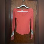 Free People  Bandana Cuff Top in Red Size S Photo 1
