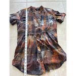 Daytrip Top Womens Size Sm Brown Tie Dye Y2K Button Edgy Grunge Punk Y2K Boho Photo 7