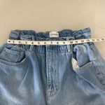 frame denim Meridian Paperbag Elastic Waist Straight Leg Jeans Size Large (30) Photo 13