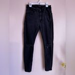 ZARA  Black Wash Distressed High Rise Skinny Denim Jeans 30 Made In Pakistán Photo 5