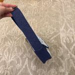 NWT Flower Blue Navy White Diamond Shape Beaded Shoulder Bag America and Beyond Photo 4