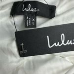 Lulus NWT  Women's Perfected Sweetness White Pleated Tiered Mini Dress Size XL Photo 8