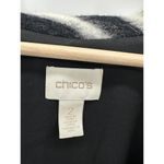 Chico's Vest Women 2 Large Bi-Color Zebra-Print Open Front Wool Polyester Blend Photo 5