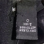 VTG 90's Y2K Black Beaded Silk Sleeveless Mesh Asymmetrical Cocktail Maxi Dress Size 8 Photo 6