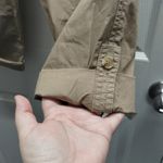 Nautica NWT Women's Size Small Brown Mid-Rise Cropped Utility Roll-Tab Leg Pants Photo 3