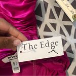 Privy  Mesh Ruched Off‎ The Shoulders Sweetheart Mini Dress In Berry Size S Photo 11