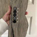 BCBGMAXAZRIA Y2K Striped Textured Blazer w/ Embellished Collar EUC Sz XS Photo 5
