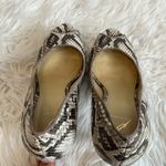 Brian Atwood  Snakeskin Peep Toe Platform Pumps Photo 5