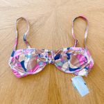 L*Space Bikini‎ Top Womens Large Rose Multi Sundazed Floral Swimwear Boho NWT Pink Photo 2