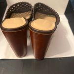 Veronica Beard  Dark Brown Woven Platform Heels Photo 3