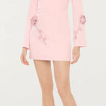 Likely  Mick Floral Long Sleeve Minidress in Pink Size US 8 Photo 0