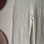 H&M textured pull on Wide Leg Pants Cream Women’s SIZE LARGE Photo 1