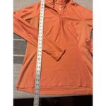 Lucy Tech Orange Textured Quarter Zip Pullover Athletic Shirt Women's Size L Size L Photo 1