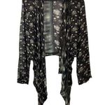 Bryn Walker Draped Cardigan Lagenlook Sweater brown Gray Waterfall Small Wool Photo 0