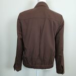Vintage Focus 2000 Bomber Jacket Women 8 Utility Workwear Retro Streetwear Urban Brown Photo 4
