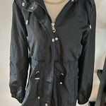 Kate Spade  black raincoat size xs with a hoodie Photo 0