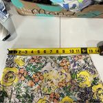 Wildflowers Floral Watercolor Mini Skirt Womens Size Small Spring Yellow Photo 3