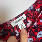 Westport Dress Barn Plus Size Red and Blue Floral Print Boho Maxi Dress Photo 5
