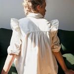 Free People Samantha Ruffle Buttondown Top Photo 4
