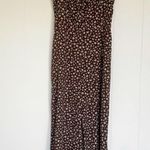 Boutique Floral Brown Jumpsuit Medium Photo 0