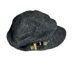 Betmar Hat Women’s Wool Cap Gray Faceted Rhinestones one size Newsboy Baker Cap Photo 1
